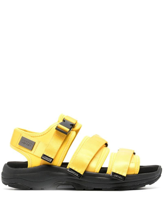 X Suicoke Yellow Strap Detail Slingback Sandals