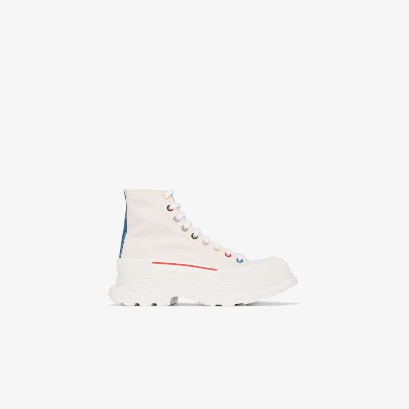 Neutral Tread Slick High Top Canvas Sneakers