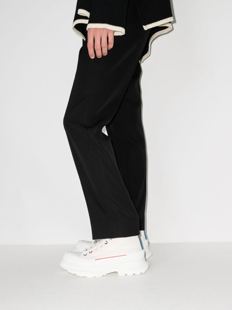 Neutral Tread Slick High Top Canvas Sneakers