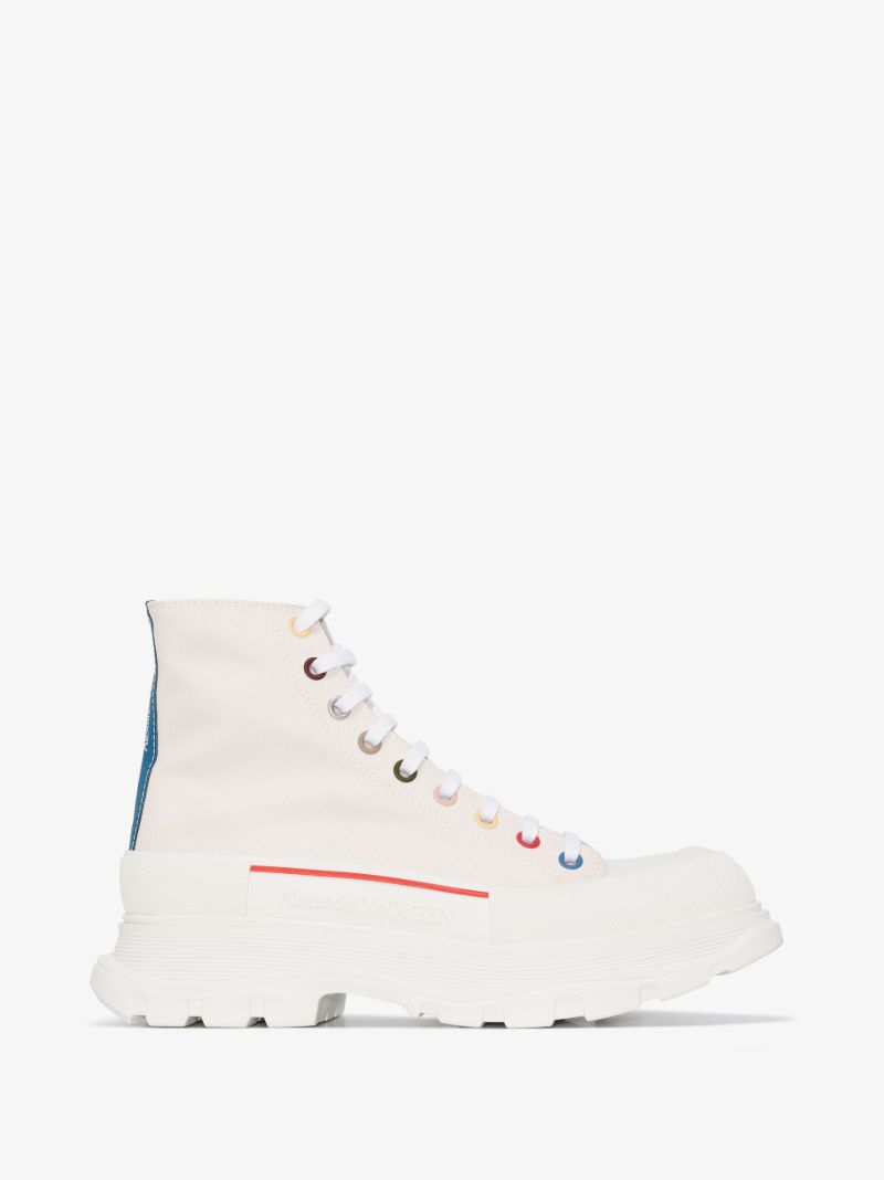 Neutral Tread Slick High Top Canvas Sneakers