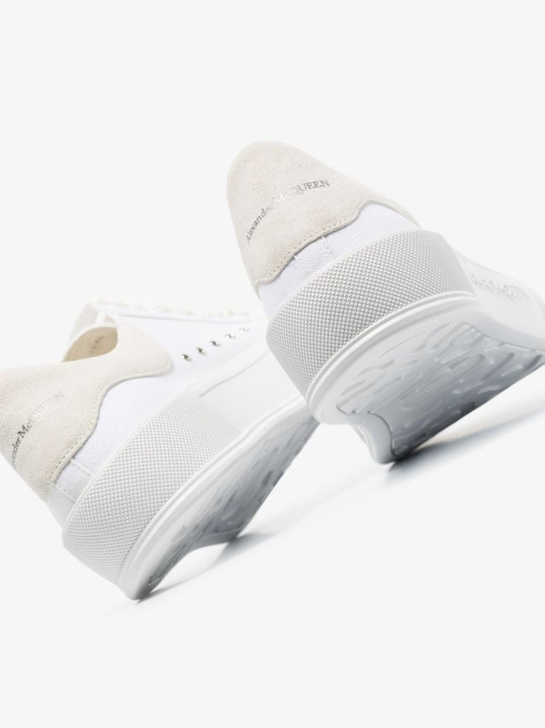 White Deck Plimsoll Low Top Sneakers