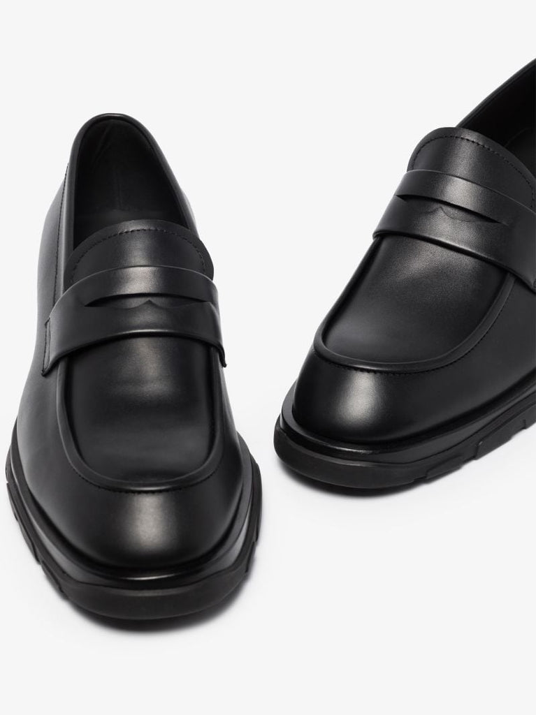 Black Formal Leather Loafers