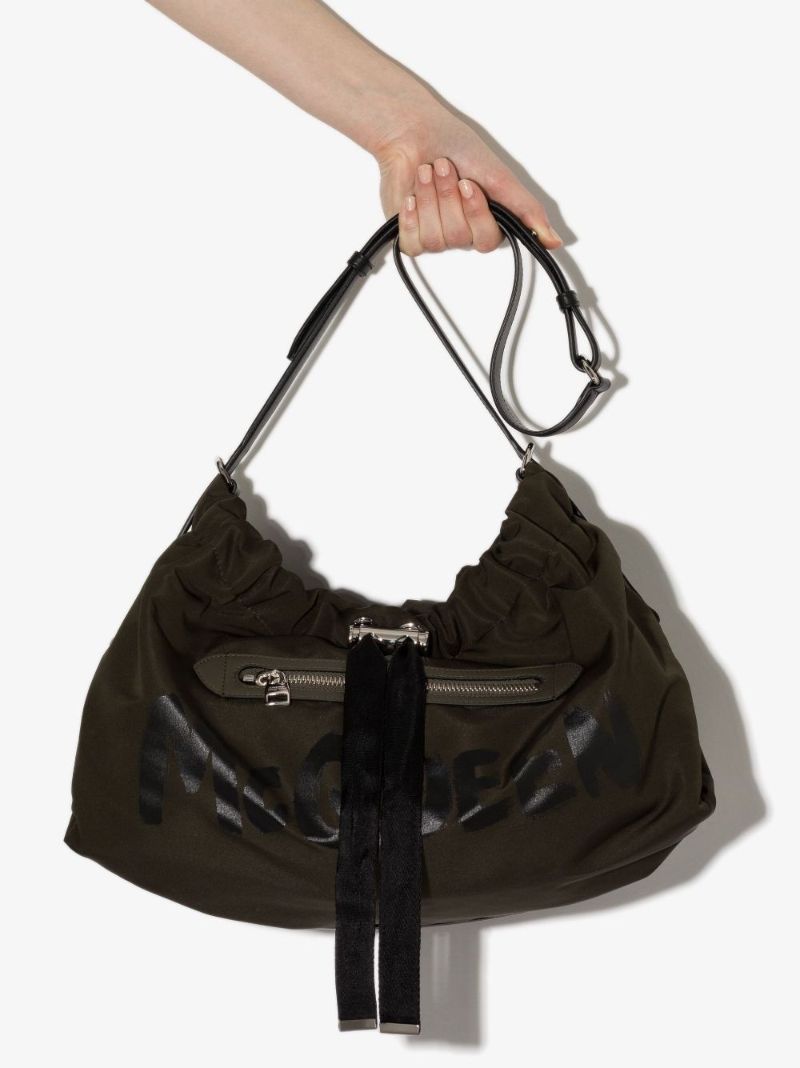 Green Bundle Graffiti Mini Cross Body Bag