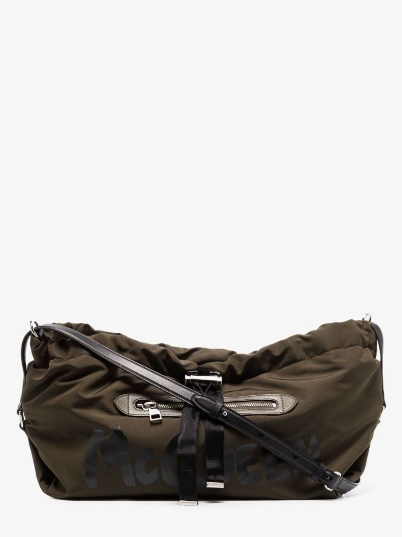 Green Bundle Graffiti Mini Cross Body Bag