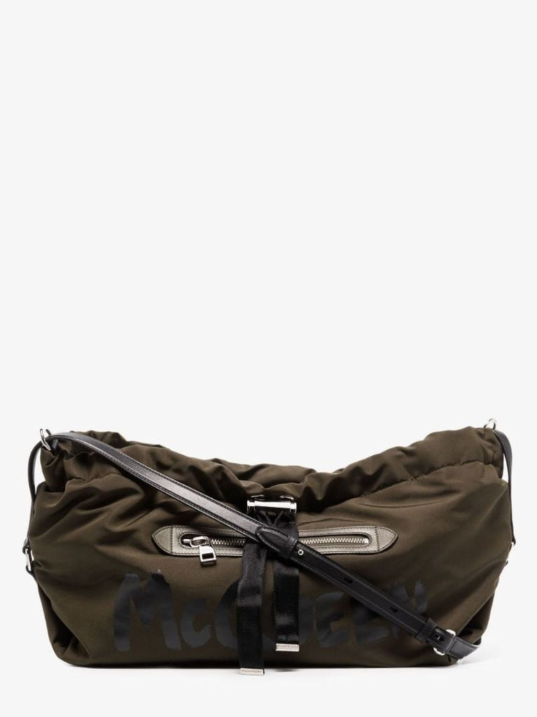 Green Bundle Graffiti Mini Cross Body Bag