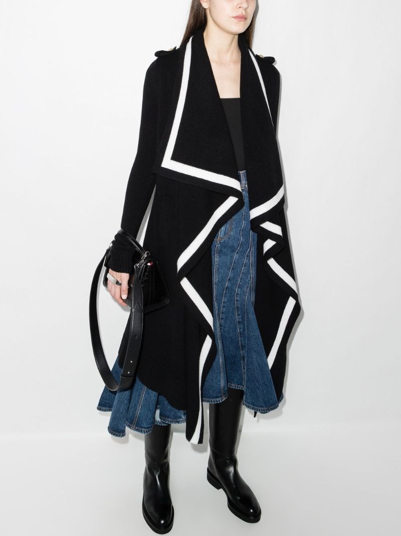 Draped Wool Coat