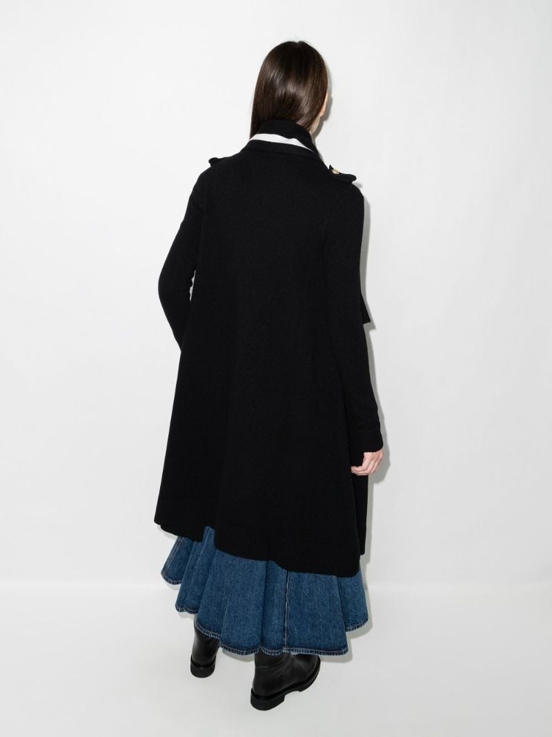 Draped Wool Coat
