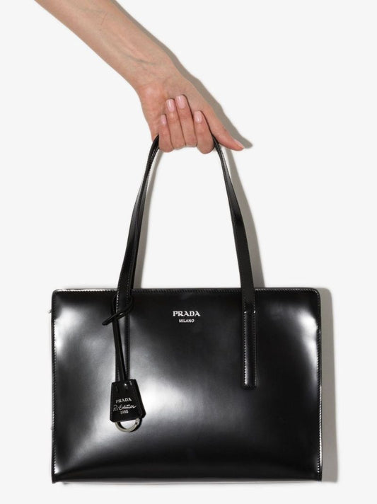Black Re-edition 1995 Leather Tote Bag
