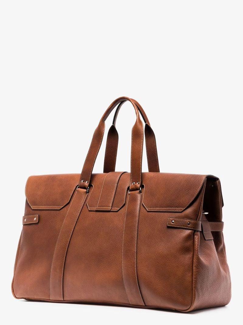 Brown Leather Holdall Bag