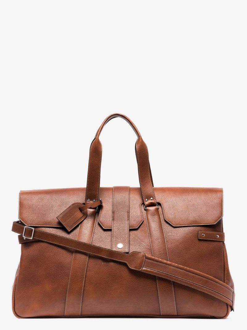 Brown Leather Holdall Bag