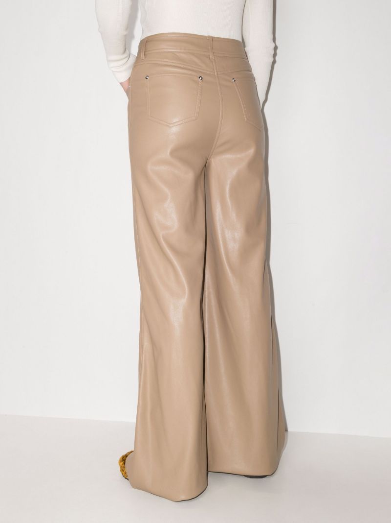 Jelena Faux Leather Wide Leg Trousers