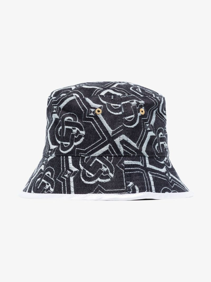 Blue Monogram Bucket Hat