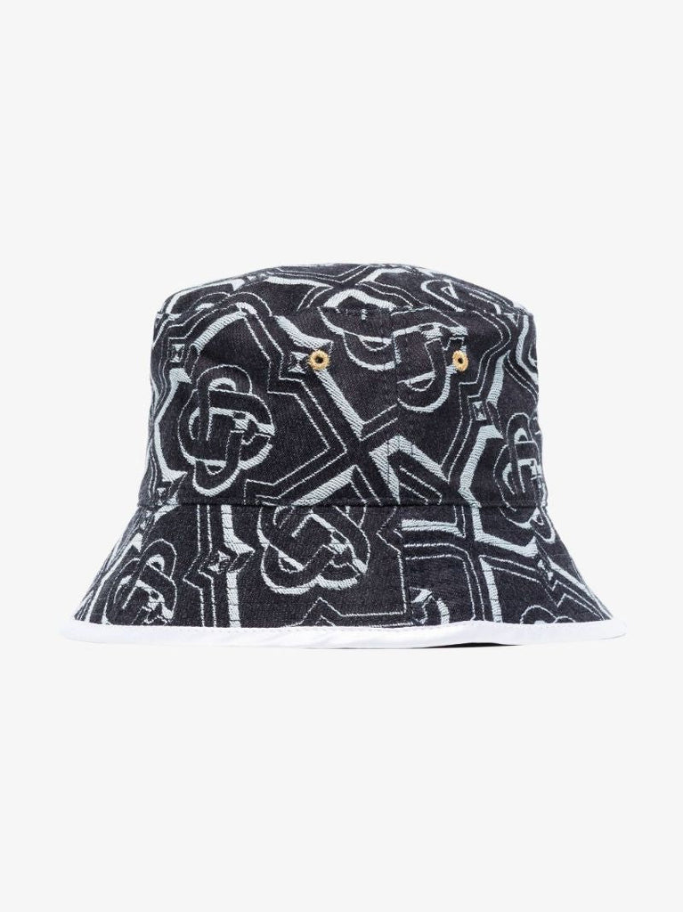 Blue Monogram Bucket Hat