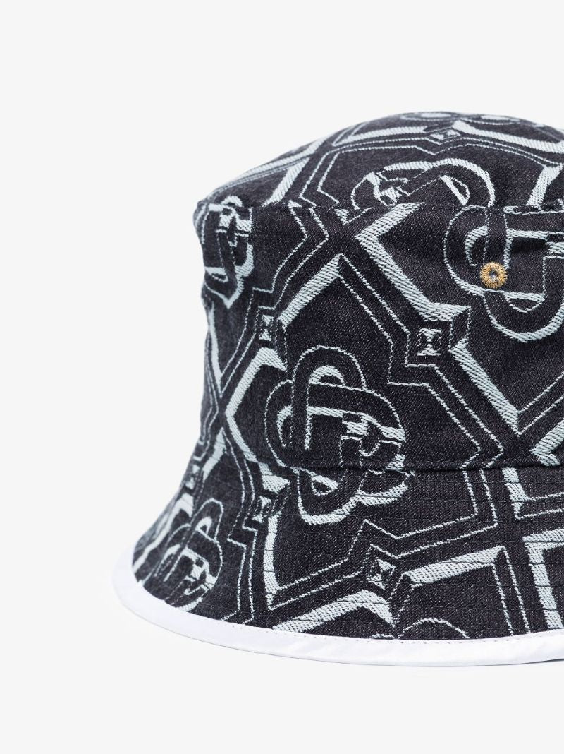 Blue Monogram Bucket Hat
