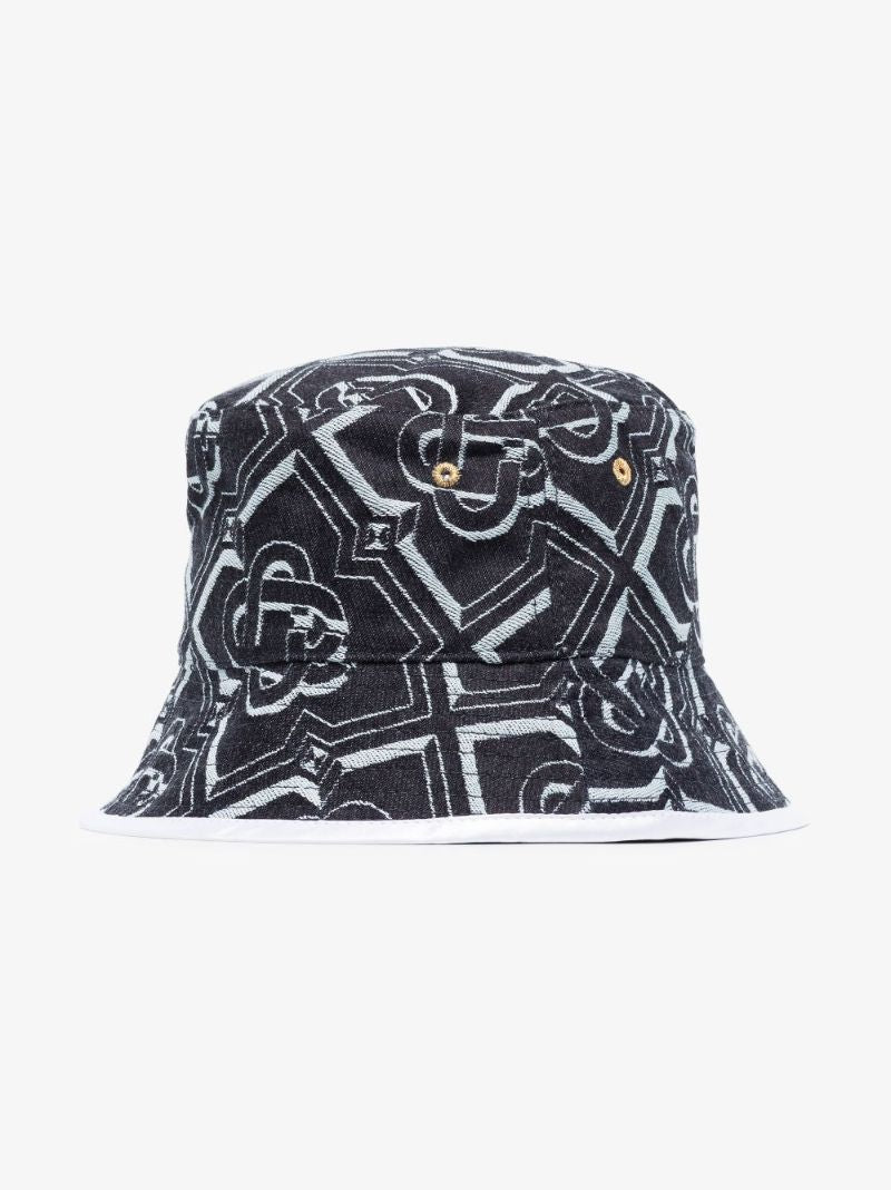 Blue Monogram Bucket Hat