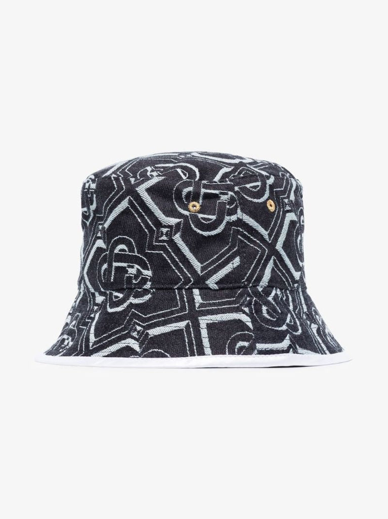 Blue Monogram Bucket Hat