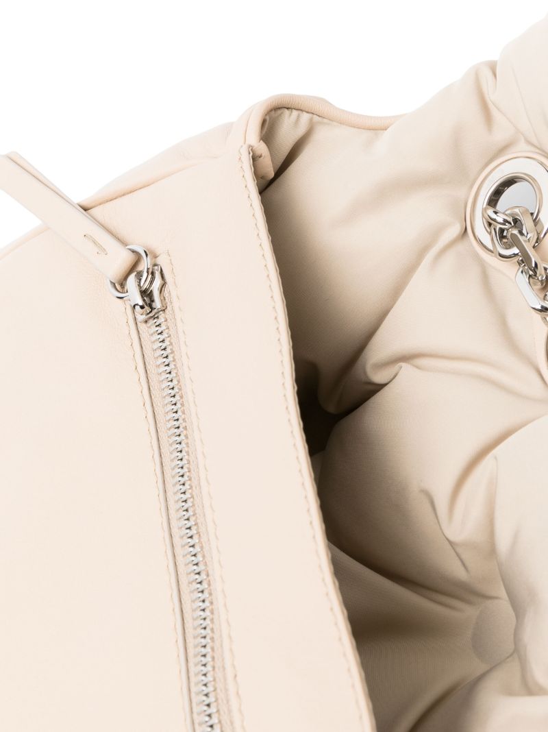 Neutral Glam Slam Quilted Shoulder Bag