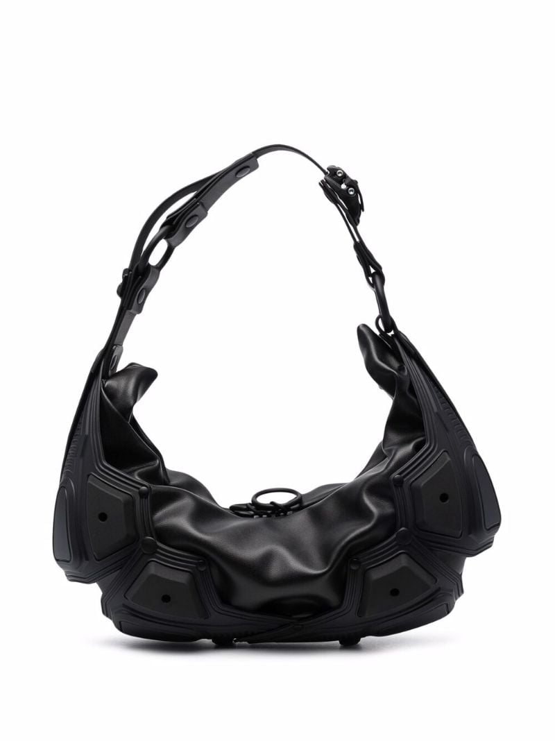 Black Module 02 Half Moon Leather Shoulder Bag