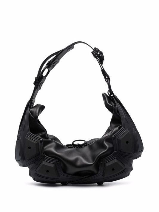 Black Module 02 Half Moon Leather Shoulder Bag