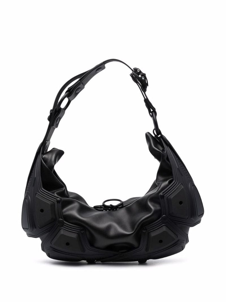 Black Module 02 Half Moon Leather Shoulder Bag