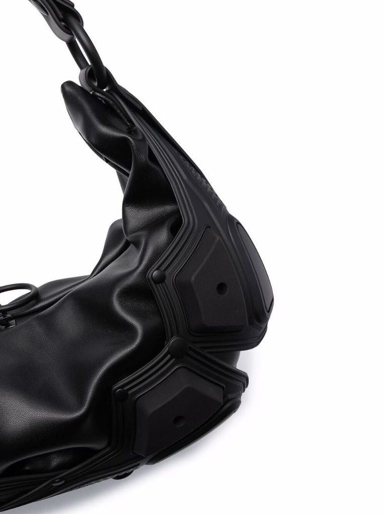 Black Module 02 Half Moon Leather Shoulder Bag
