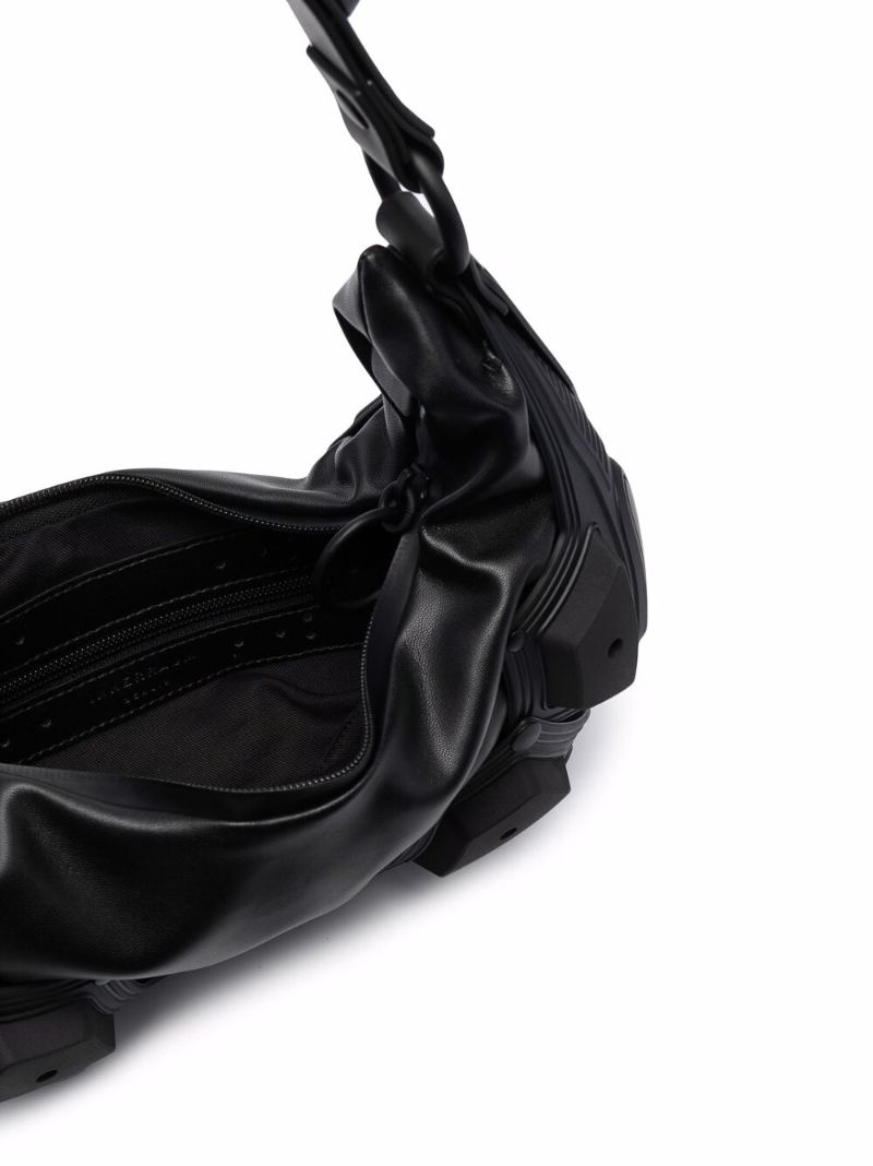 Black Module 02 Half Moon Leather Shoulder Bag