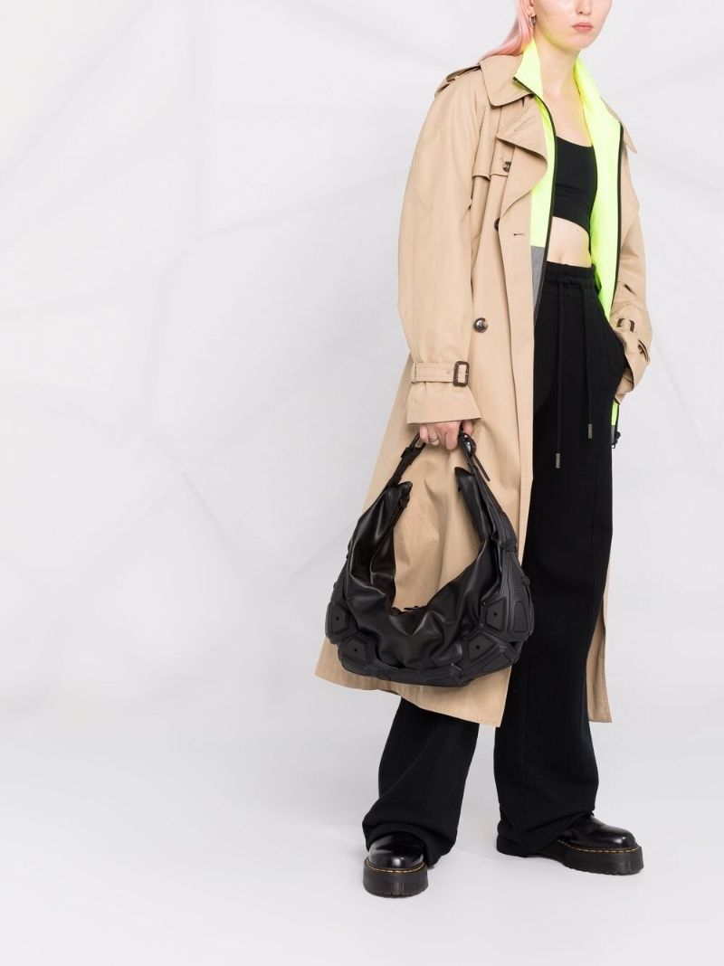 Black Module 03 Half Moon Leather Shoulder Bag