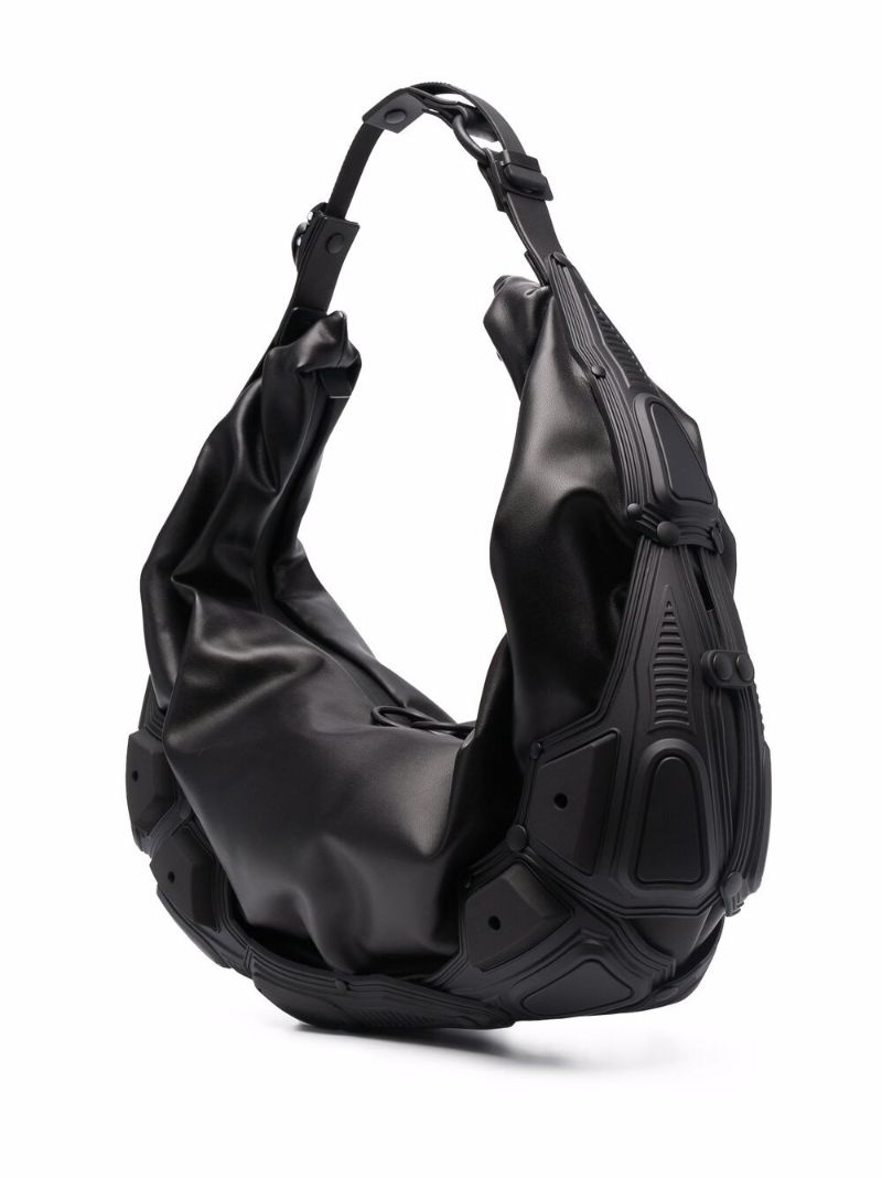 Black Module 03 Half Moon Leather Shoulder Bag