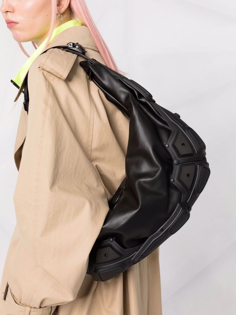 Black Module 03 Half Moon Leather Shoulder Bag