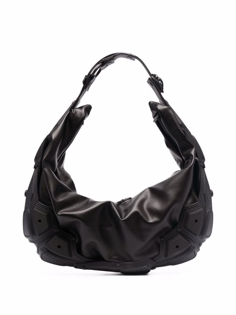 Black Module 03 Half Moon Leather Shoulder Bag