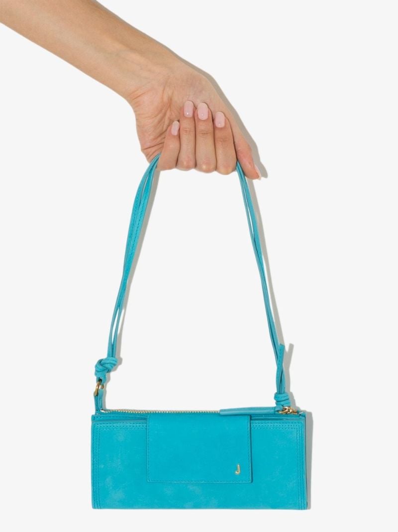 Blue Le Pichoto Leather Mini Bag