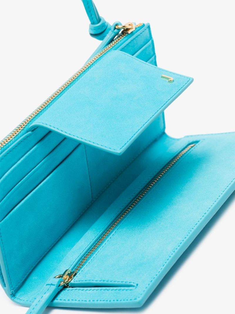 Blue Le Pichoto Leather Mini Bag