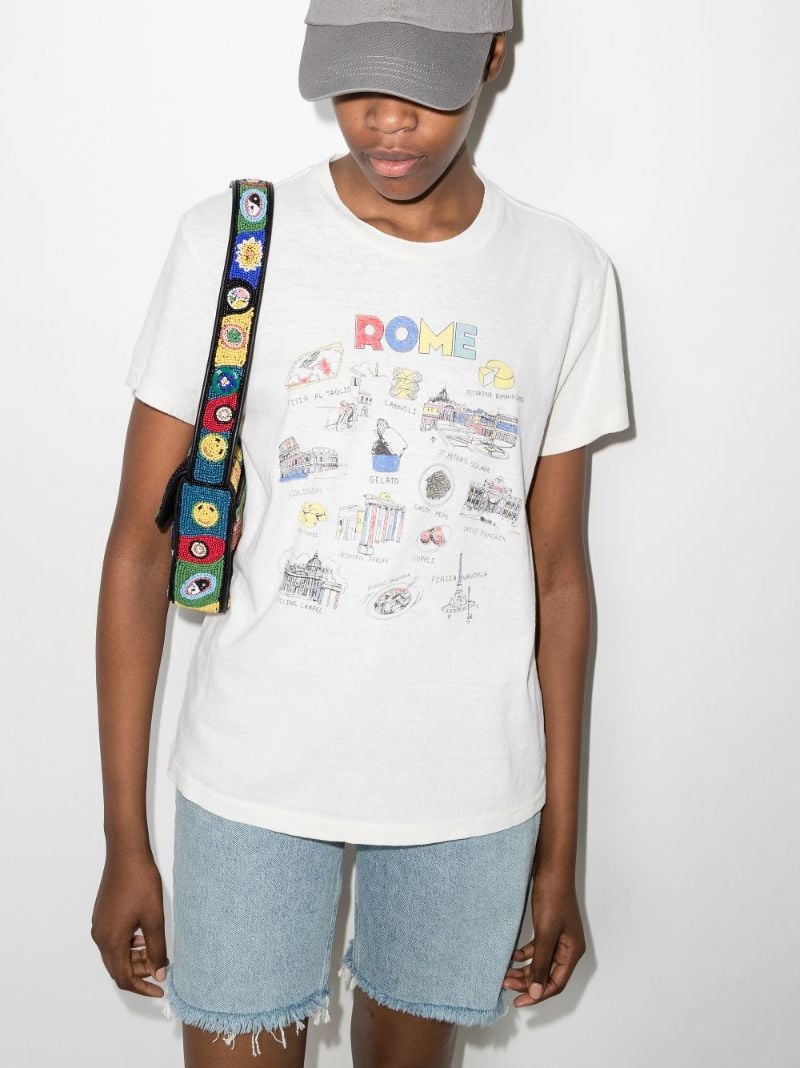 '70s Rome Print Cotton T-shirt