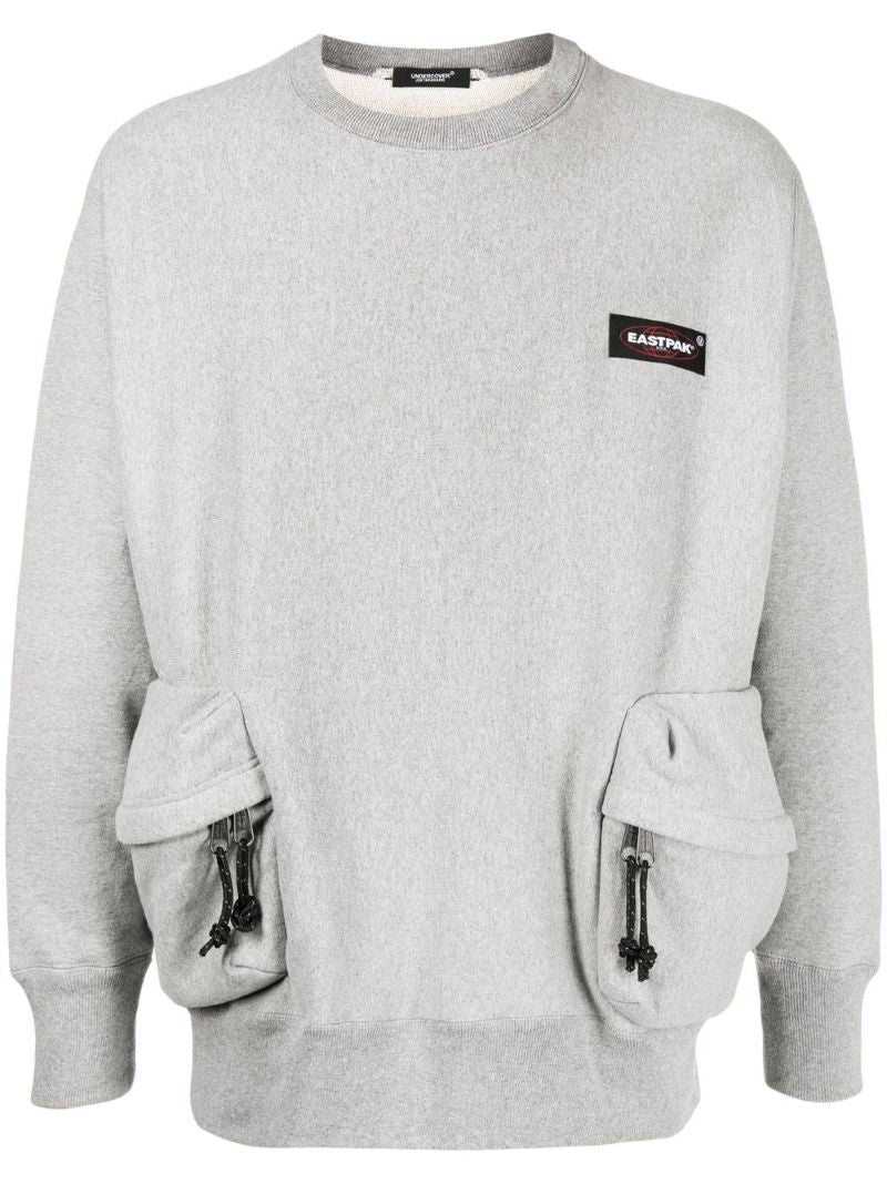 X Eastpak Grey Logo Cotton Sweatshirt