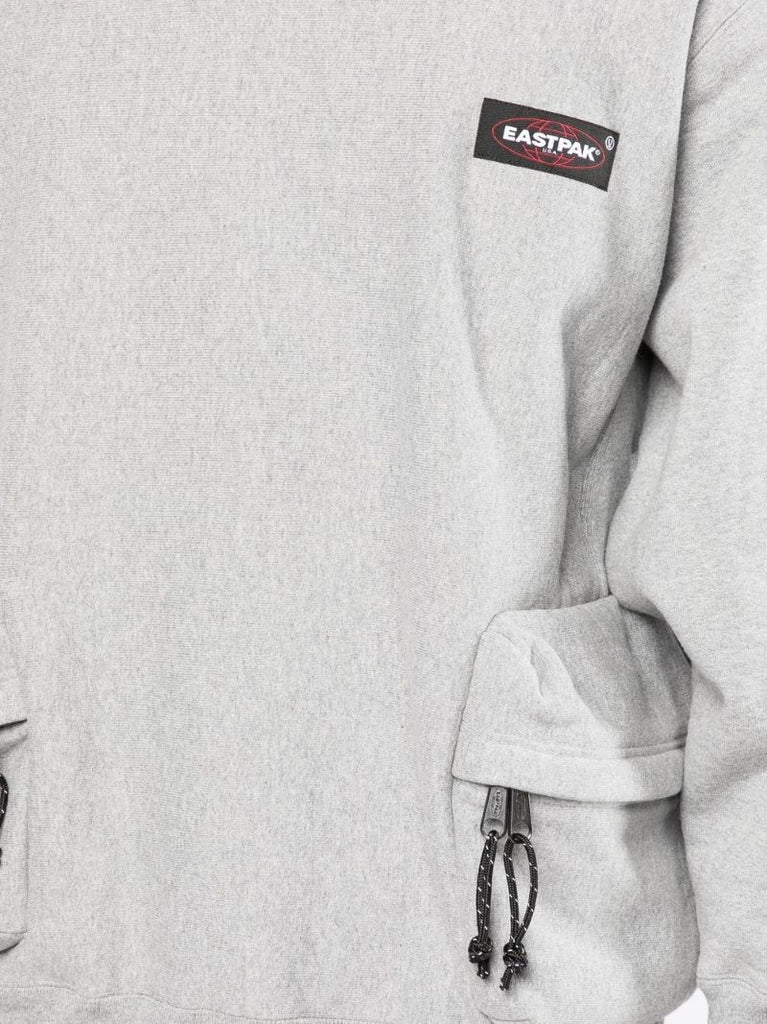 X Eastpak Grey Logo Cotton Sweatshirt