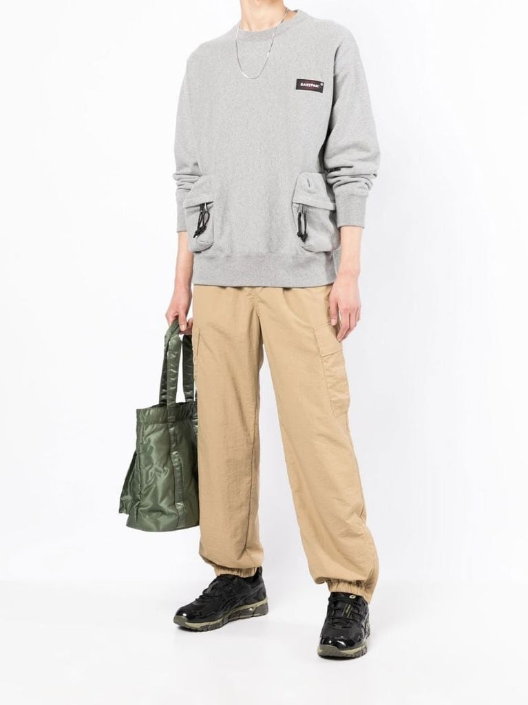X Eastpak Grey Logo Cotton Sweatshirt