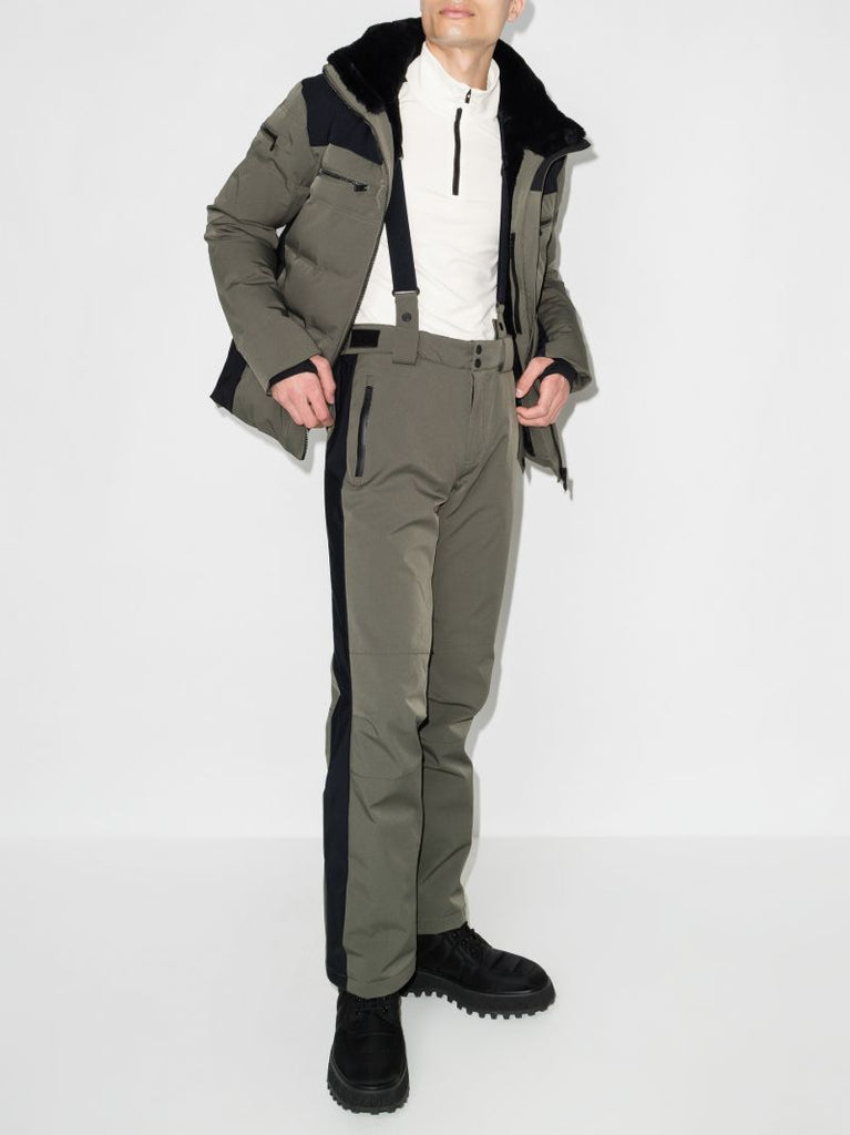 White Alpille Ii Stripe Half-zip Ski Top