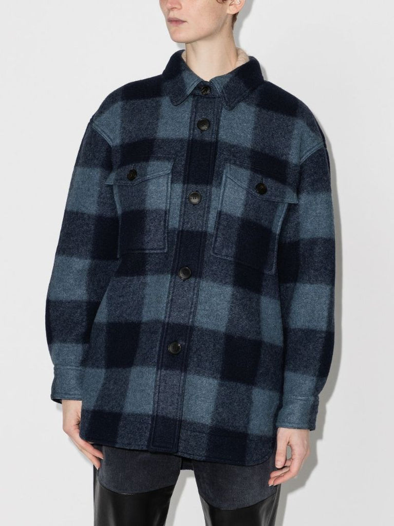 Harveli Checked Shirt Jacket