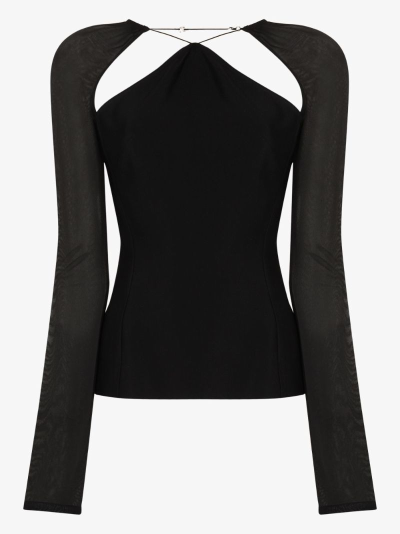 Cutout Shoulder Top