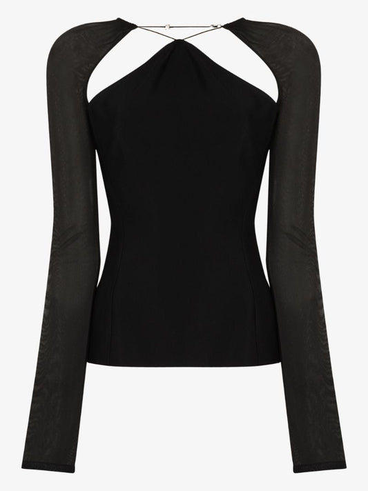 Cutout Shoulder Top