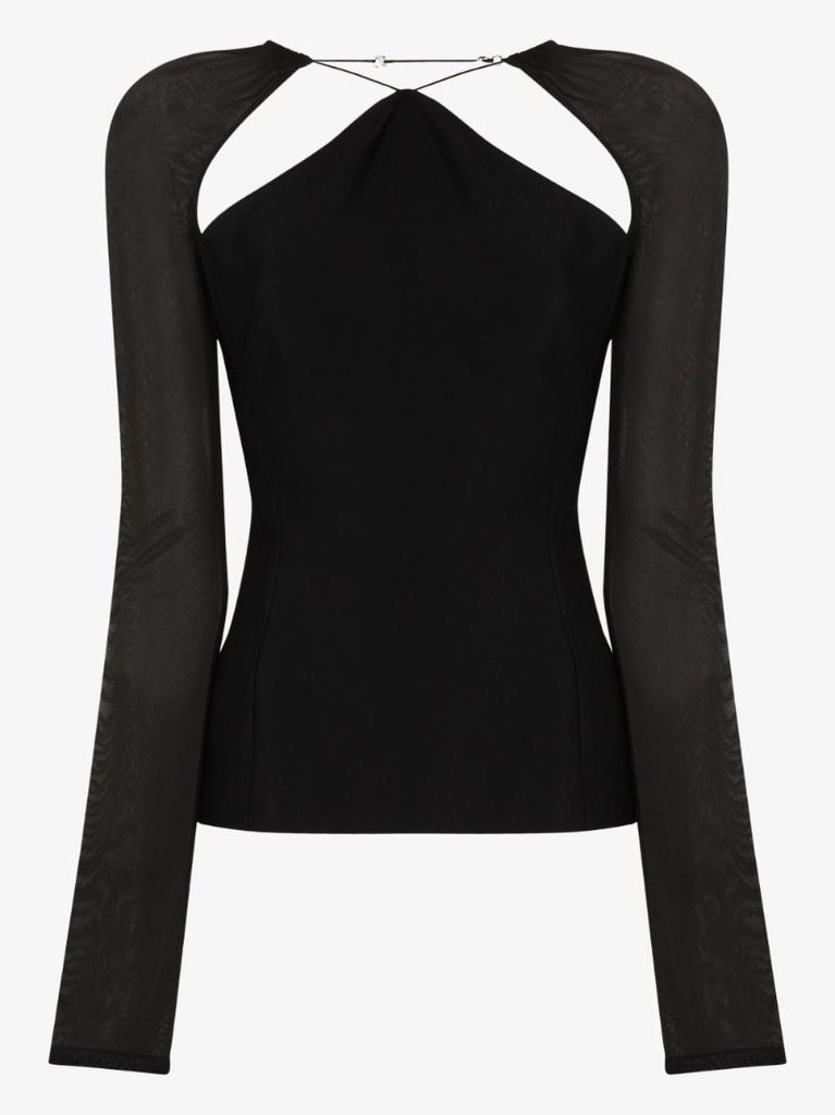 Cutout Shoulder Top