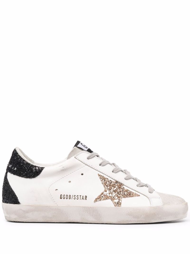 White Superstar Low Top Leather Trainers