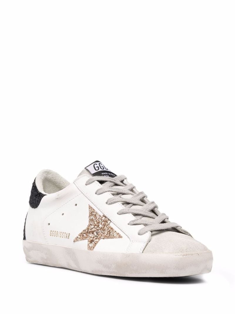 White Superstar Low Top Leather Trainers