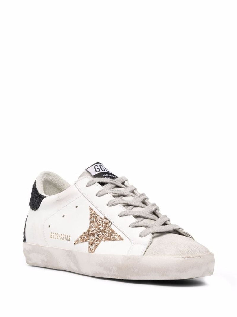 White Superstar Low Top Leather Trainers