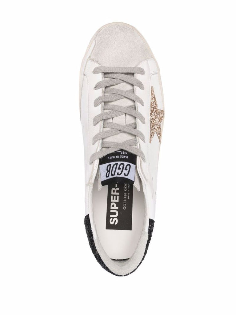 White Superstar Low Top Leather Trainers