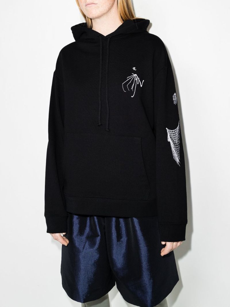 Gothic Printed Cotton Hoodie
