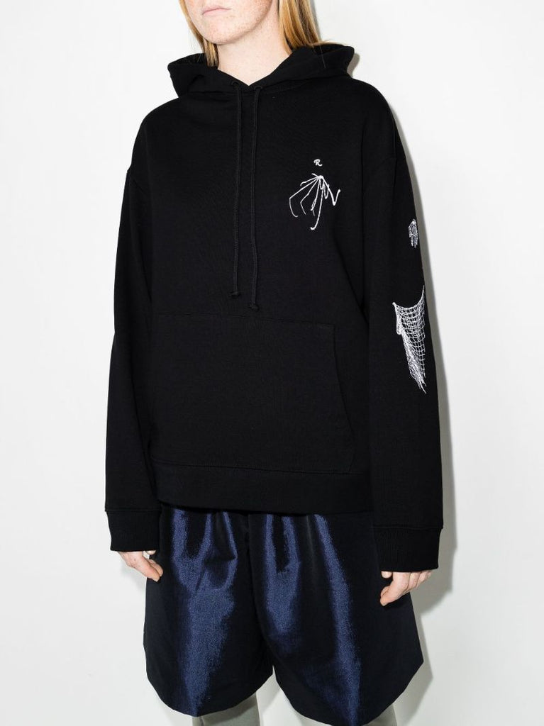 Gothic Printed Cotton Hoodie