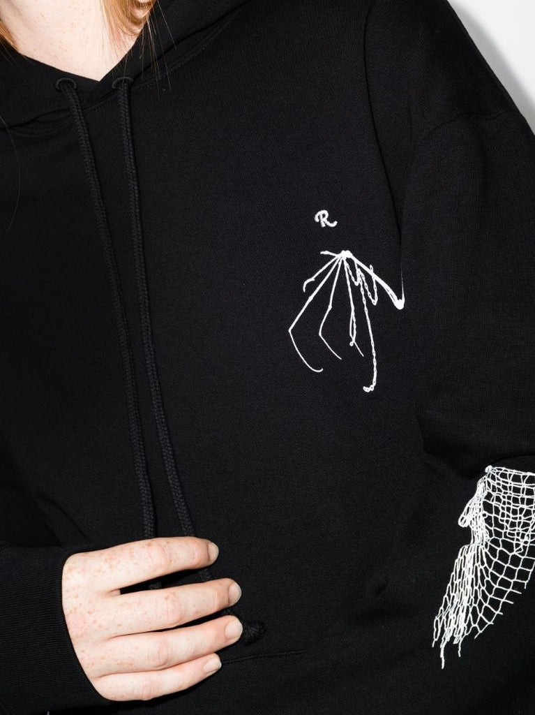 Gothic Printed Cotton Hoodie