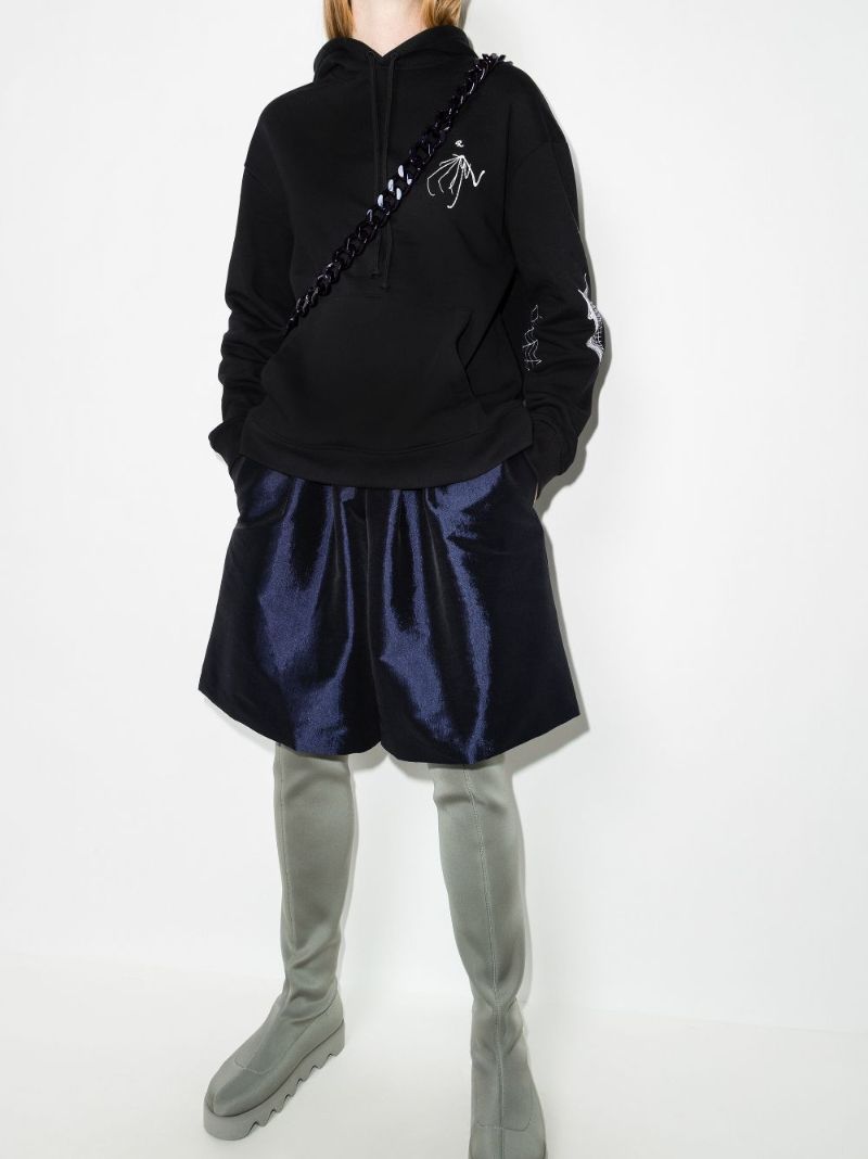 Gothic Printed Cotton Hoodie