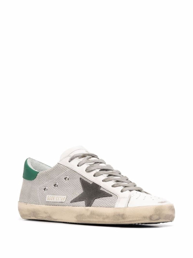 Silver Super-star Mesh Sneakers